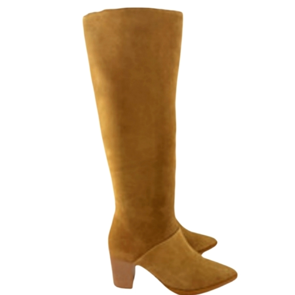 NEW! HOUSE OF HARLOW 1960 Women's Suede Leather Tall Knee-High Boots 8.